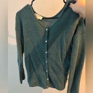 Teal sezane cardigan size small. Worn and dry cleaned once